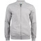 CLIQUE Premium Bio-Baumwoll Sweatjacke Herren 95 - grau meliert XS
