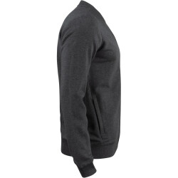 CLIQUE Premium Bio-Baumwoll Sweatjacke Herren 955 - anthrazit meliert M