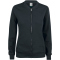 CLIQUE Premium Bio-Baumwoll Sweatjacke Damen 99 - schwarz XS