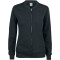 CLIQUE Premium Bio-Baumwoll Sweatjacke Damen 99 - schwarz XXL