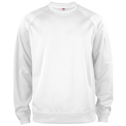 CLIQUE Basic Active Roundneck Sweatshirt 00 - weiß XS
