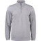 CLIQUE Basic Active 1/2-Zip Sweatshirt 95 - grau meliert 4XL
