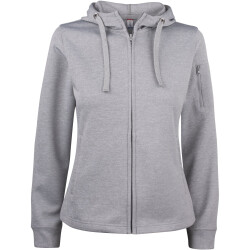 CLIQUE Basic Active Kapuzenjacke 95 - grau meliert XS