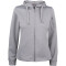 CLIQUE Basic Active Kapuzenjacke 95 - grau meliert XS