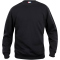 CLIQUE Basic Roundneck Sweatshirt Kinder 99 - schwarz 100 cm