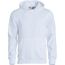 CLIQUE Basic Hoodie Kinder 00 - weiß 100 cm