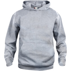 CLIQUE Basic Hoodie Kinder 95 - grau meliert 100 cm