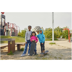 CLIQUE Basic Hoodie Kinder 95 - grau meliert 100 cm