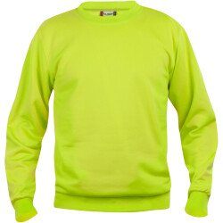 CLIQUE Basic Roundneck Sweatshirt 600 - signalgrün XS