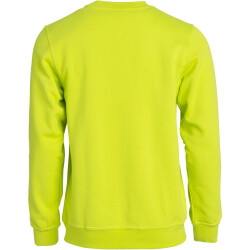 CLIQUE Basic Roundneck Sweatshirt 600 - signalgrün XS