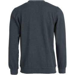 CLIQUE Basic Roundneck Sweatshirt 955 - anthrazit meliert XS