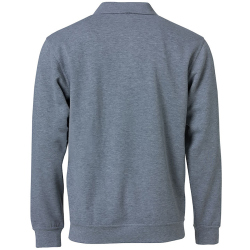 CLIQUE Basic Polo Sweatshirt Herren 95 - grau meliert S
