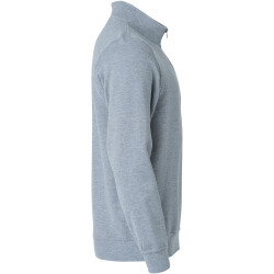 CLIQUE Basic 1/2-Zip Sweatshirt Herren 95 - grau meliert XS