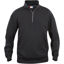 CLIQUE Basic 1/2-Zip Sweatshirt Herren 99 - schwarz 3XL