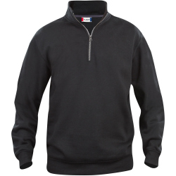 CLIQUE Basic 1/2-Zip Sweatshirt Herren 99 - schwarz 3XL