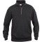 CLIQUE Basic 1/2-Zip Sweatshirt Herren 99 - schwarz 3XL