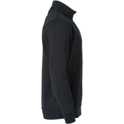 CLIQUE Basic 1/2-Zip Sweatshirt Herren 99 - schwarz 5XL