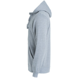 CLIQUE Basic Kapuzenjacke Herren 95 - grau meliert XS