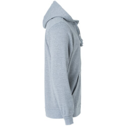CLIQUE Basic Kapuzenjacke Herren 95 - grau meliert XS