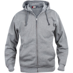CLIQUE Basic Kapuzenjacke Herren 95 - grau meliert XS