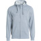 CLIQUE Basic Kapuzenjacke Herren 95 - grau meliert XS