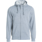 CLIQUE Basic Kapuzenjacke Herren 95 - grau meliert 5XL