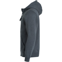 CLIQUE Basic Kapuzenjacke Herren 955 - anthrazit meliert XS