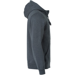CLIQUE Basic Kapuzenjacke Herren 955 - anthrazit meliert XS