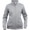 CLIQUE Basic Sweatjacke Damen 95 - grau meliert XL