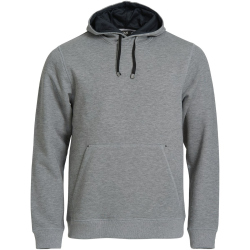 CLIQUE Classic Hoodie Herren 95 - grau meliert M