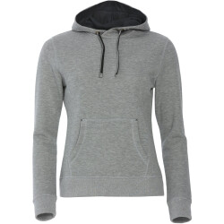 CLIQUE Classic Hoodie Damen 95 - grau meliert XL