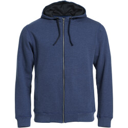 CLIQUE Classic Kapuzenjacke Herren 565 - blau meliert XS