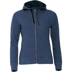 CLIQUE Classic Kapuzenjacke Damen 565 - blau meliert XS