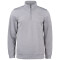 CLIQUE Basic Active 1/2-Zip Sweatshirt Kinder 95 - graumeliert 100 cm