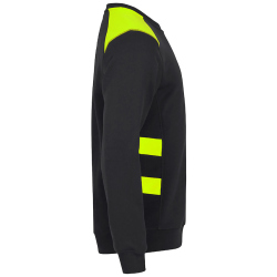 CLIQUE Ambition Roundneck Sweatshirt 11 - schwarz/gelbhigh visibility XS