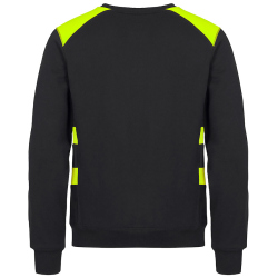 CLIQUE Ambition Roundneck Sweatshirt 11 - schwarz/gelbhigh visibility XS
