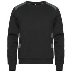CLIQUE Ambition Roundneck Sweatshirt 96 - schwarz/grau XS