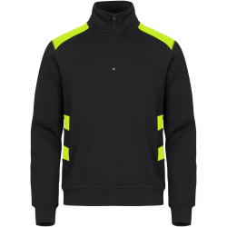 CLIQUE Ambition 1/2-Zip Sweatshirt 11 - schwarz/gelbhigh...