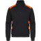 CLIQUE Ambition 1/2-Zip Sweatshirt 170 - schwarz/orangehigh visibility XS