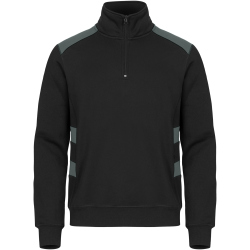 CLIQUE Ambition 1/2-Zip Sweatshirt 96 - schwarz/grau XS