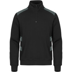 CLIQUE Ambition 1/2-Zip Sweatshirt 96 - schwarz/grau M