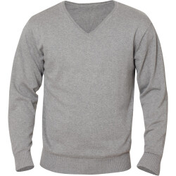 CLIQUE Aston V-Neck Strickpullover Herren 95 - grau...