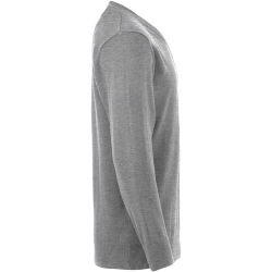 CLIQUE Aston V-Neck Strickpullover Herren 95 - grau meliert S