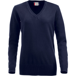 CLIQUE Aston V-Neck Strickpullover Damen 580 - dunkles...