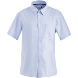 CLIQUE Cambridge kurzarm Hemd Herren 55 - hellblau S