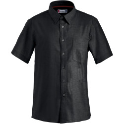 CLIQUE Cambridge kurzarm Hemd Herren 99 - schwarz S