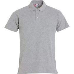 CLIQUE Basic Poloshirt Herren 95 - grau meliert XS