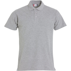 CLIQUE Basic Poloshirt Herren 95 - grau meliert 3XL