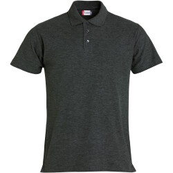 CLIQUE Basic Poloshirt Herren 955 - anthrazit meliert XS