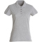CLIQUE Basic Poloshirt Damen 95 - grau meliert XXL